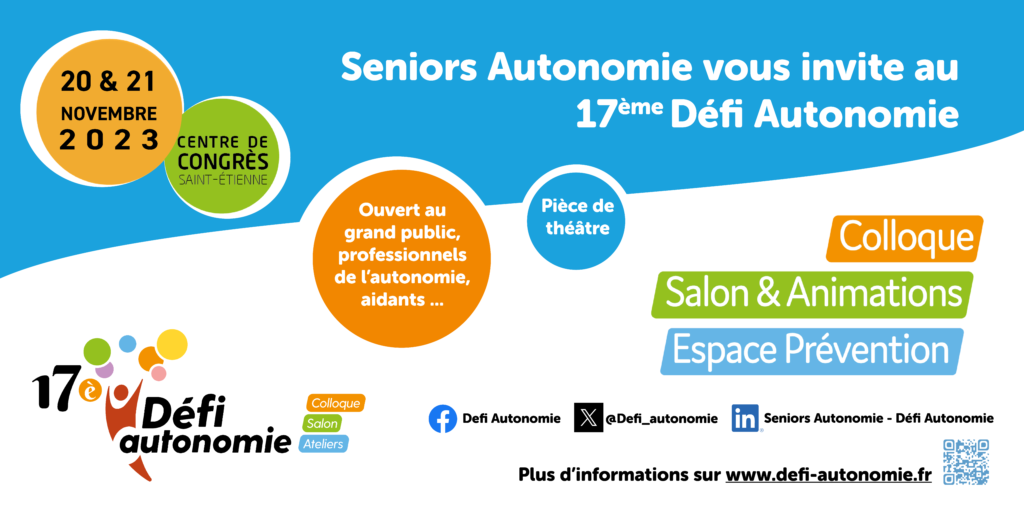 DEFI AUTONOMIE – 17ème édition le 20 et 21 novembre 2023 à Saint Etienne