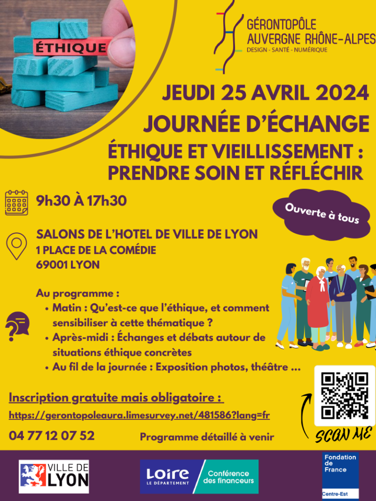 Participez à une journée d’échange cruciale sur l’éthique et le vieillissement à Lyon !